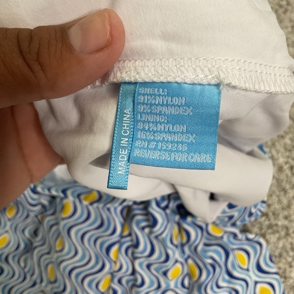 J. McLaughlin Briana Skort Retro Geometric Print Athletic Resort Preppy Sz L - Picture 6 of 11